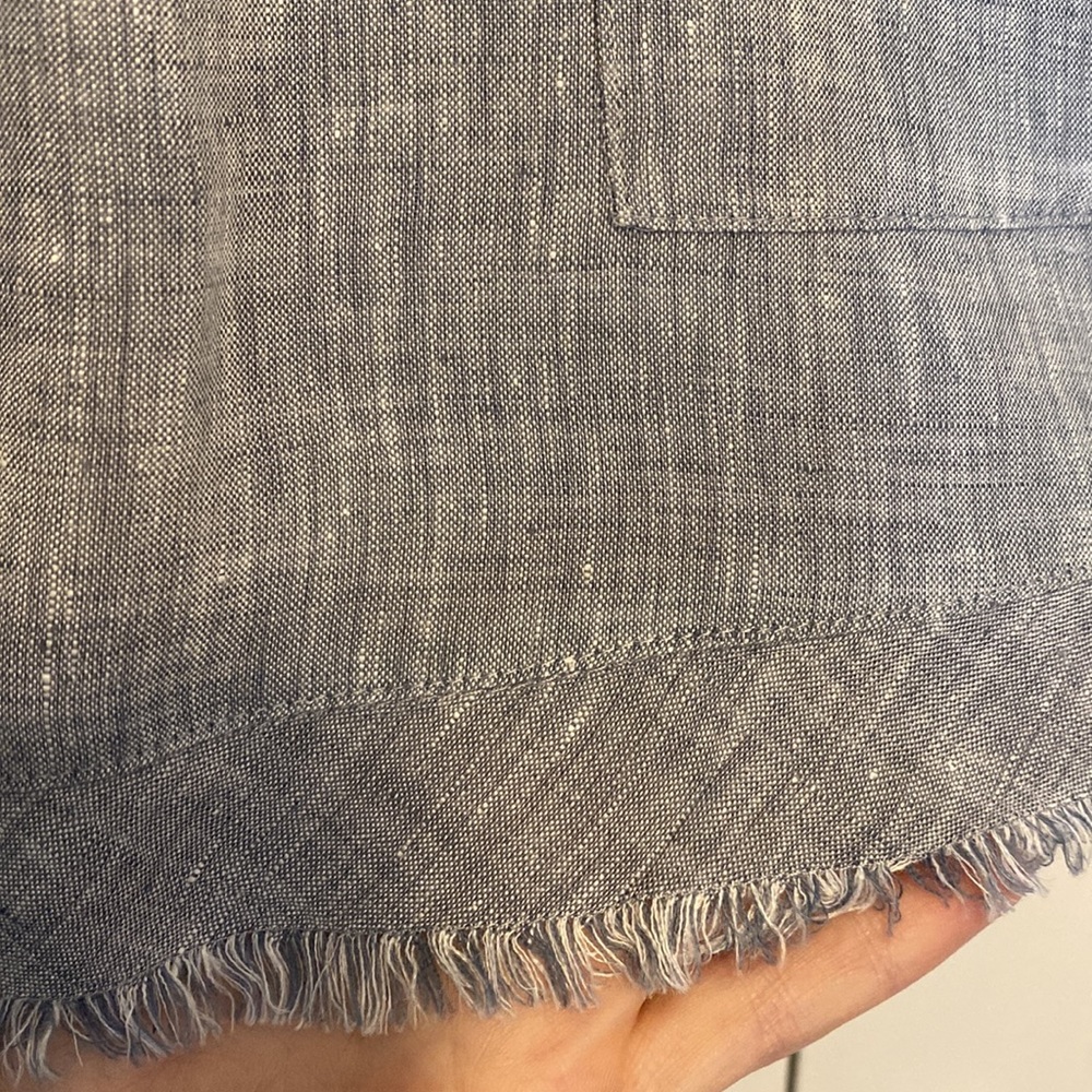 Eileen Fisher linen patch pocket organic linen boxy top XS like new - Picture 6 of 11